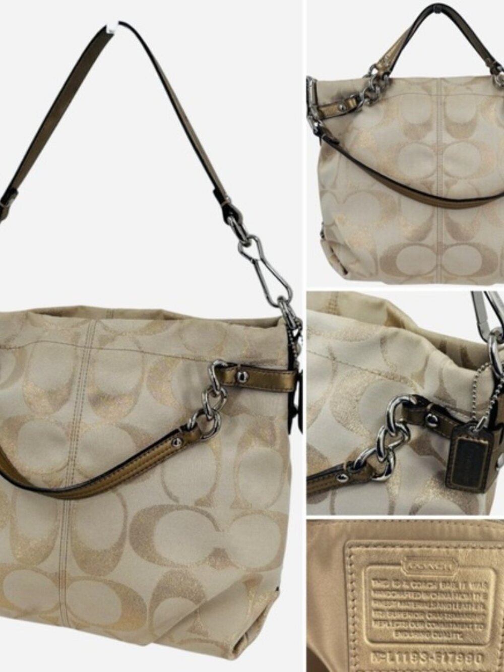 NWT Coach Brooke Bag Gold